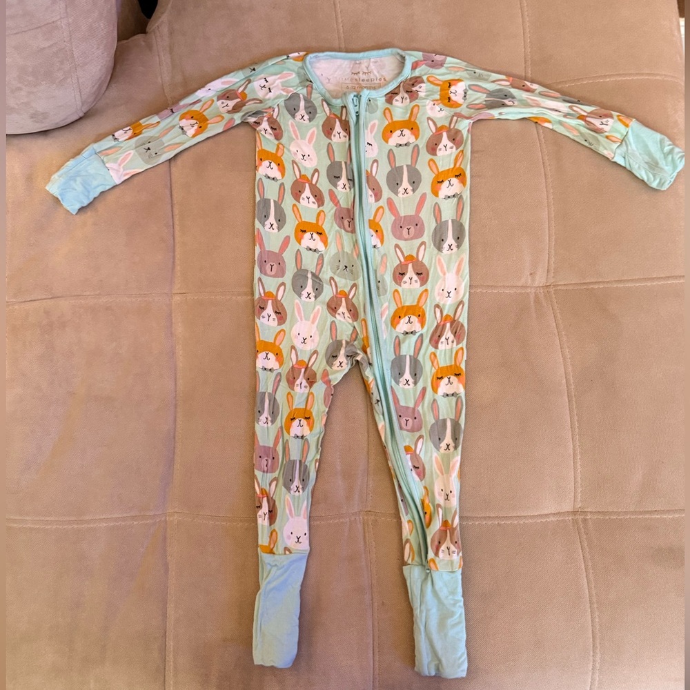 Little Sleepies Mint Animal Print Bodysuit